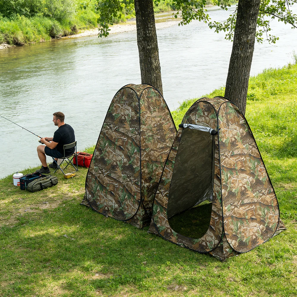 1.5*1.5*1.9m Outdoor Camping Tent Dressing Room Tent Shower Tent Storage Cabinet/Fishing/Photography Tent Camping Beach Shower Toilet Changing Tent