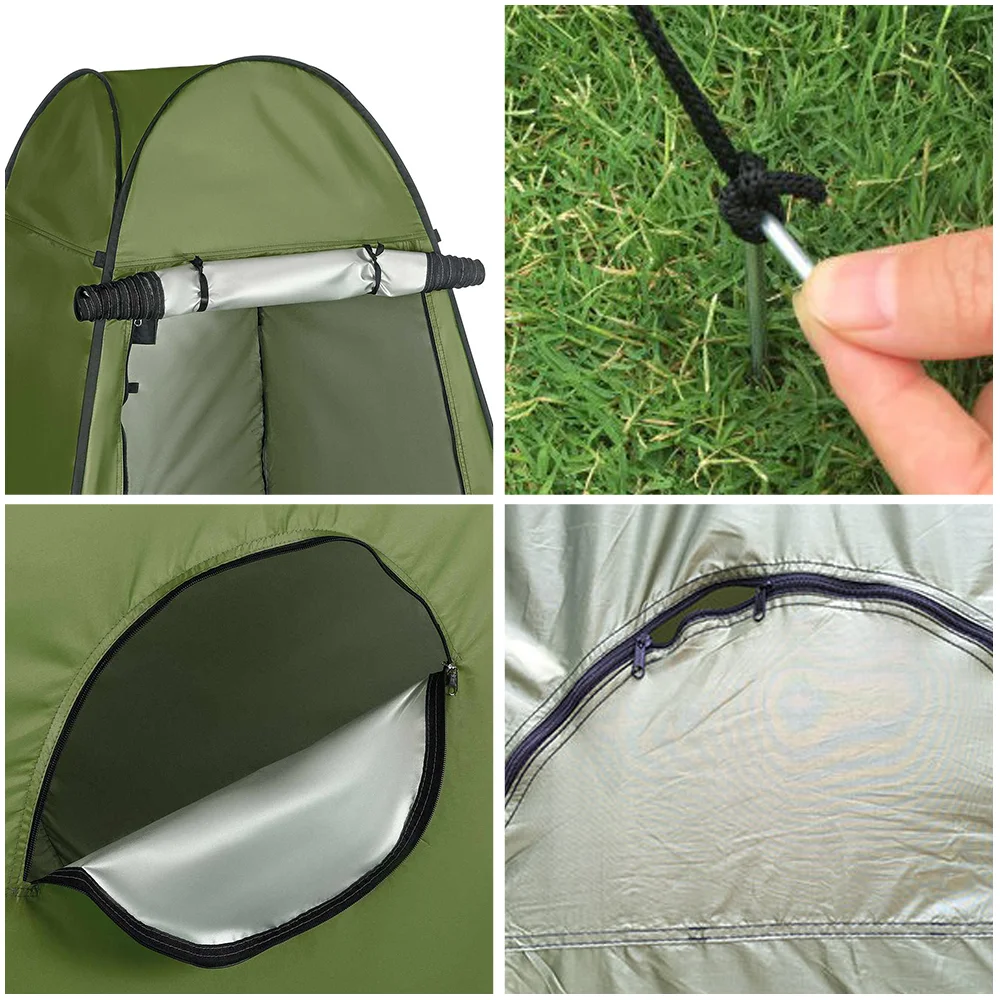 1.5*1.5*1.9m Outdoor Camping Tent Dressing Room Tent Shower Tent Storage Cabinet/Fishing/Photography Tent Camping Beach Shower Toilet Changing Tent