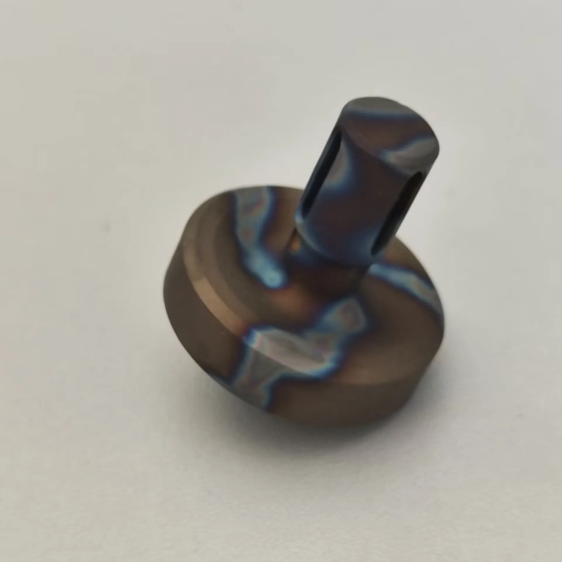 New Titanium Alloy Body Spinning Top Finger Small Spinner Ceramic Bead Fidget EDC Toy