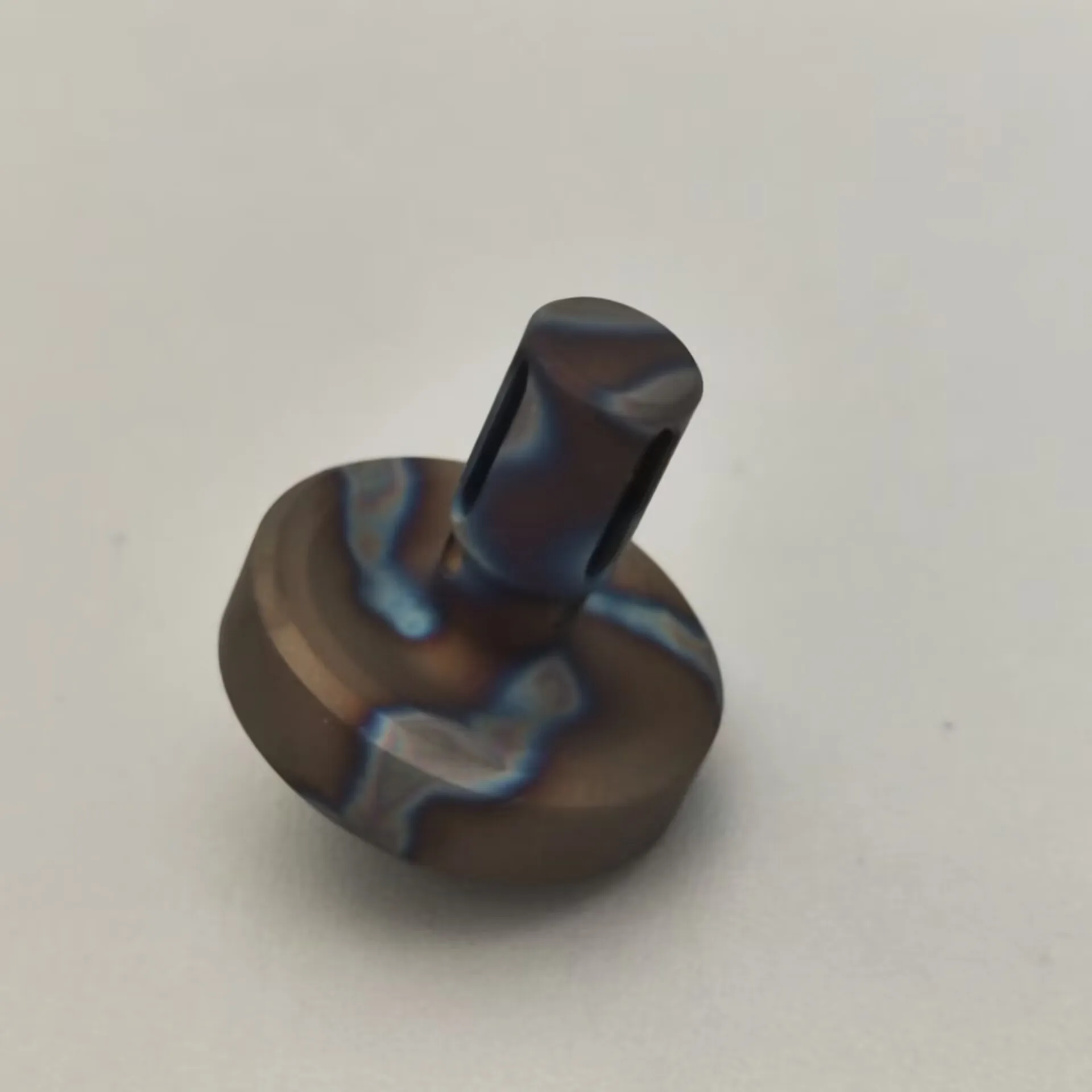 New Titanium Alloy Body Spinning Top Finger Small Spinner Ceramic Bead Fidget EDC Toy