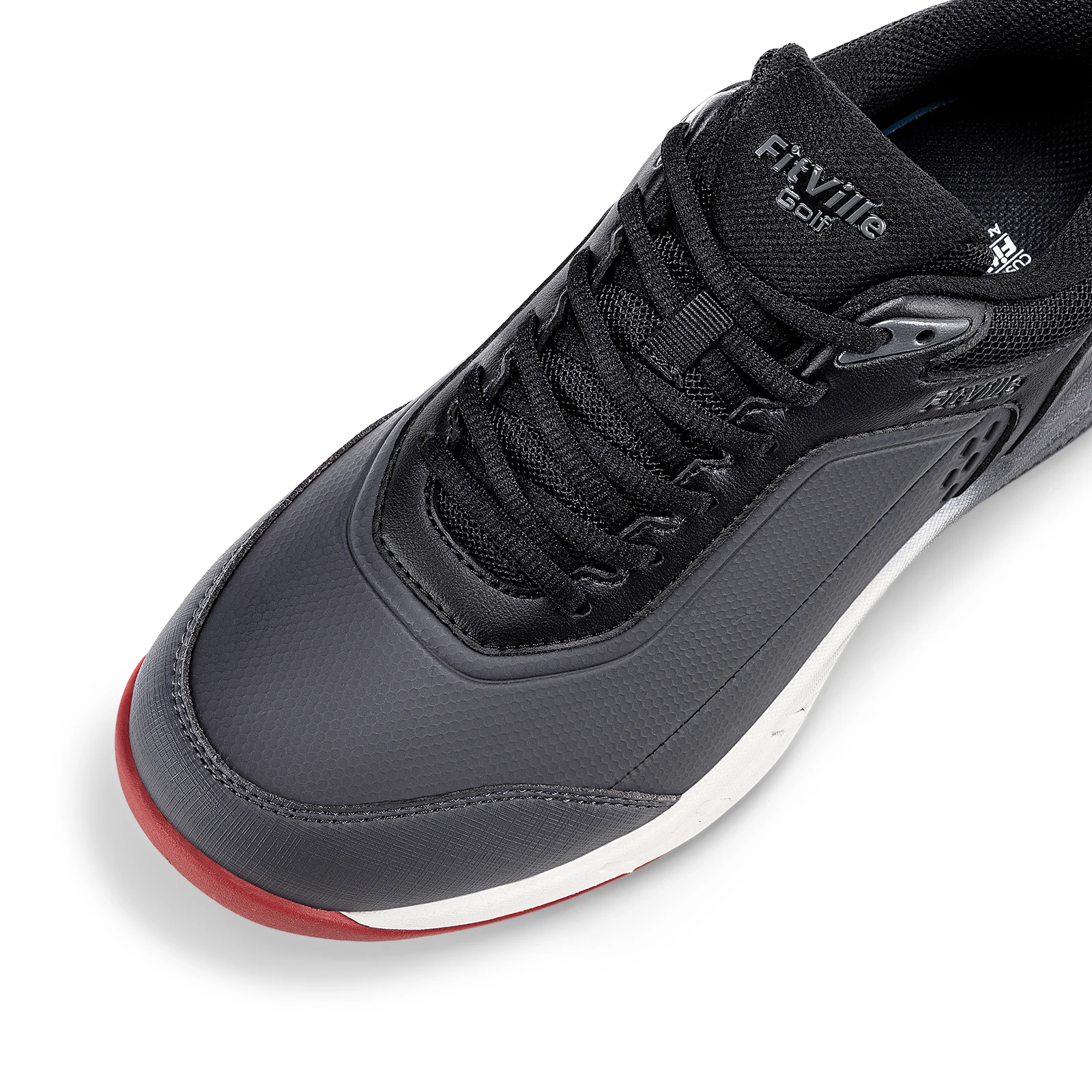 FitVille Wide Men's Golf Shoes Waterproof Athletic Causal Sneaker Professional No-Slip Spikeless Golf Shoes for Men Arch Support