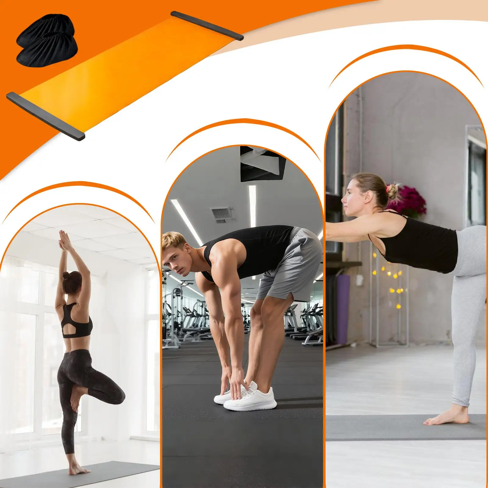 Slide Boards for Exercise Non-Slip Portable Multi-functional Lightweight Exerciser Balance Exercise Equipment for Kids Youth