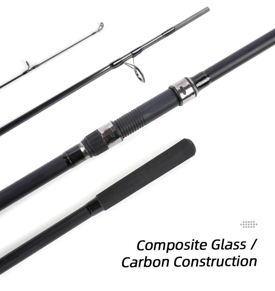 MIFINE PAROSSA CARP SPIN Fishing Rod Lure 3.5LB/4LB 3.6M/3.9M Medium Fast Carbon Fiber Spinning Rod Travel Surfcasting Pole 3PCS