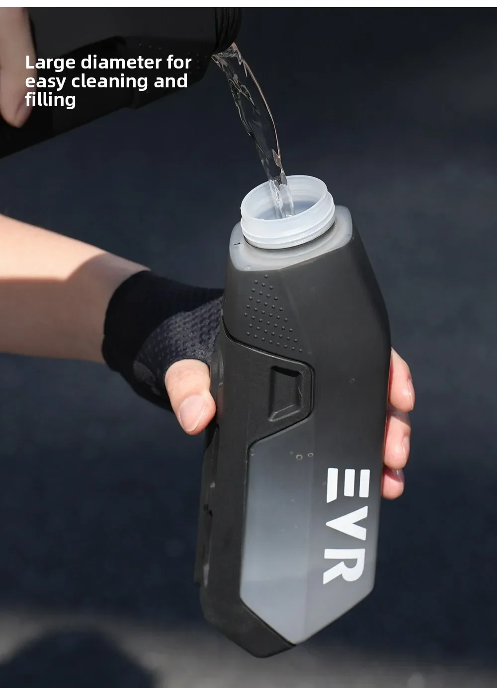 EVR Aerodynamic Bicycle Water Bottle Aero Cycling Water Bottle & Cage Combo Aerodynamic Racing Bottles for Road Bikes