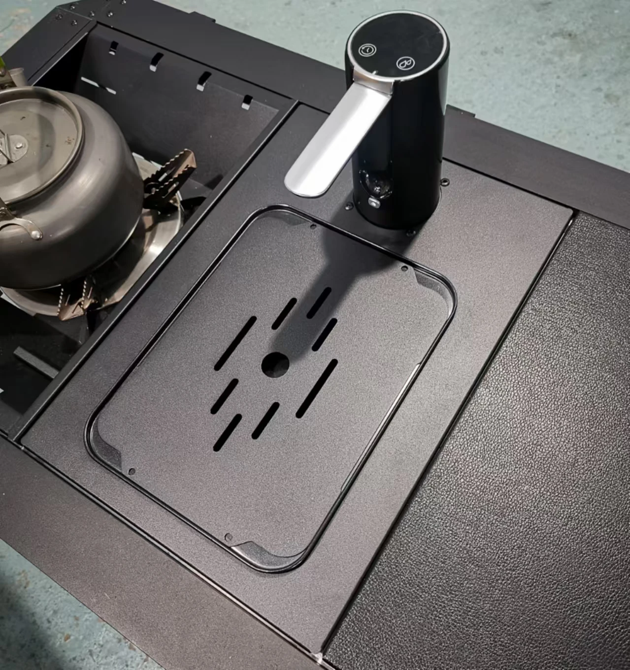 Electric Water Booster Water Pump Extractor Outdoor Camping IGT Table Accessories IGT Table Unit PlateAluminum Alloy Unit Plate