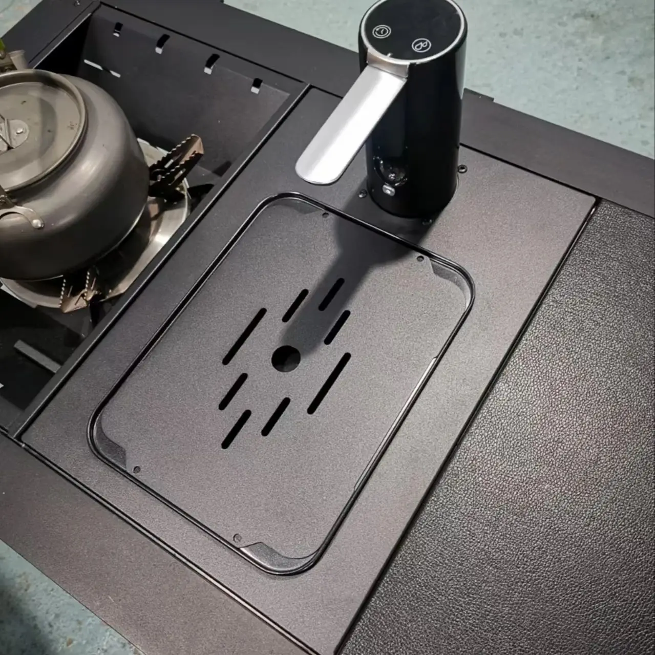 Electric Water Booster Water Pump Extractor Outdoor Camping IGT Table Accessories IGT Table Unit PlateAluminum Alloy Unit Plate