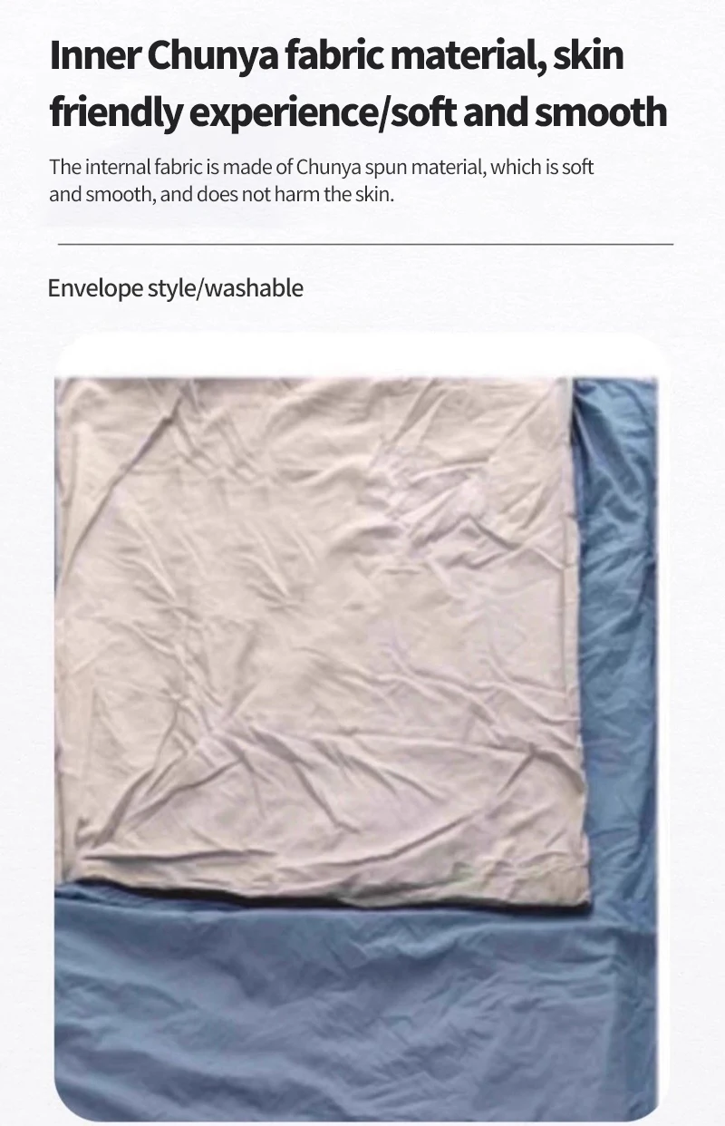 Ultralight Outdoor Camping Compact Adult Sleeping Bag Travel Washable Down Cotton Insulation Dirt-Resistant Portable Waterproof