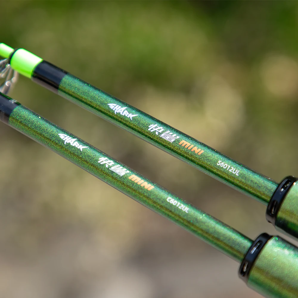 FISHINGFAN KUAISHA Super Short Telescopic Travel UL Carbon Portable Ultralight Solid Tip Fishing Rod