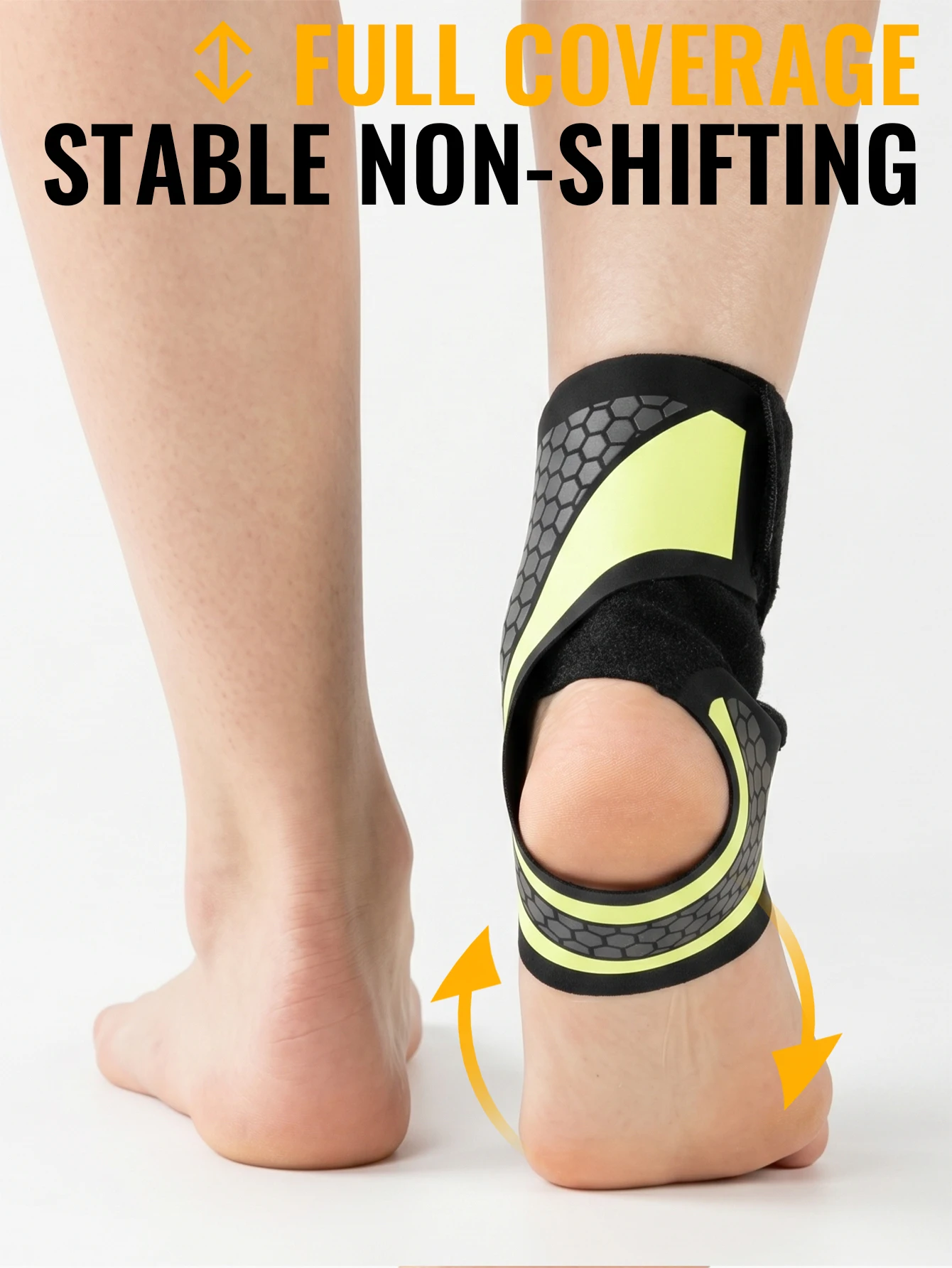 WRELS Ankle Brace Compression Sleeve Slim Fit Breathable Adjustable Basketball Running Football Gym Athletic Sport Ankle Support