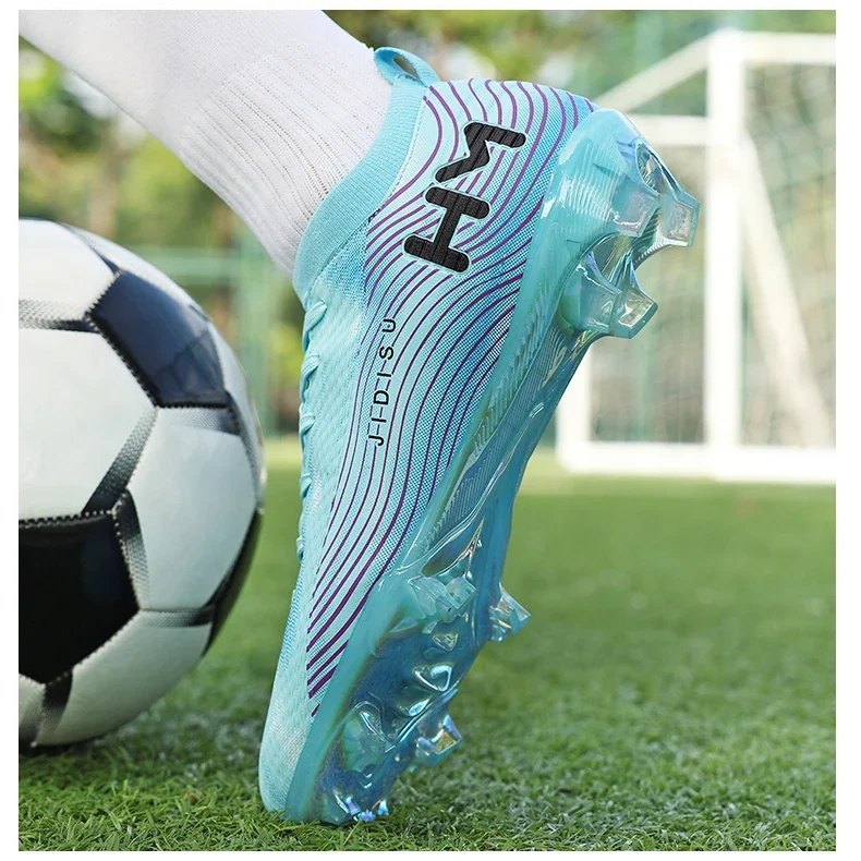 Men New Football Boots Field Original Resistant Casual Male High Quality Long Spike Soccer Shoes Professional Football Shoes