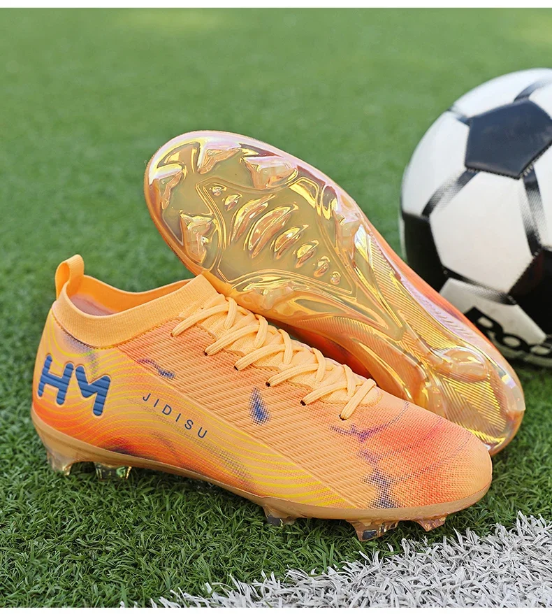 Men New Football Boots Field Original Resistant Casual Male High Quality Long Spike Soccer Shoes Professional Football Shoes