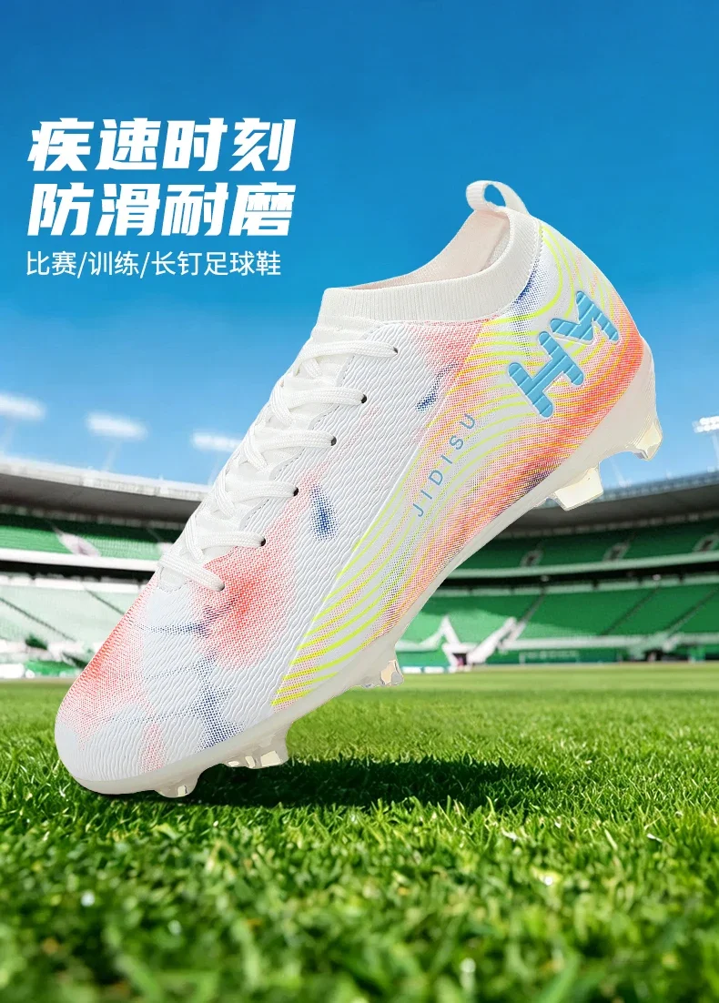 Men New Football Boots Field Original Resistant Casual Male High Quality Long Spike Soccer Shoes Professional Football Shoes