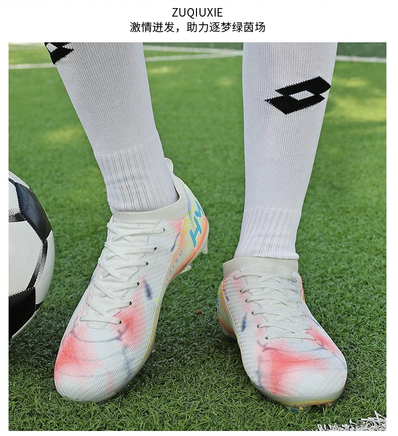 Men New Football Boots Field Original Resistant Casual Male High Quality Long Spike Soccer Shoes Professional Football Shoes