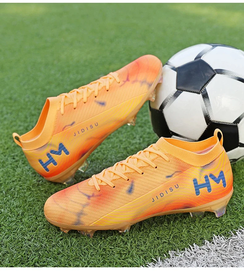 Men New Football Boots Field Original Resistant Casual Male High Quality Long Spike Soccer Shoes Professional Football Shoes