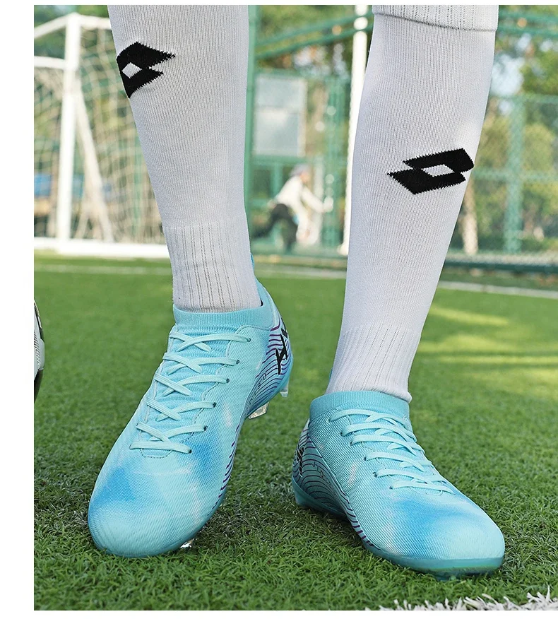 Men New Football Boots Field Original Resistant Casual Male High Quality Long Spike Soccer Shoes Professional Football Shoes