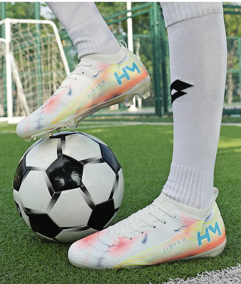 Men New Football Boots Field Original Resistant Casual Male High Quality Long Spike Soccer Shoes Professional Football Shoes
