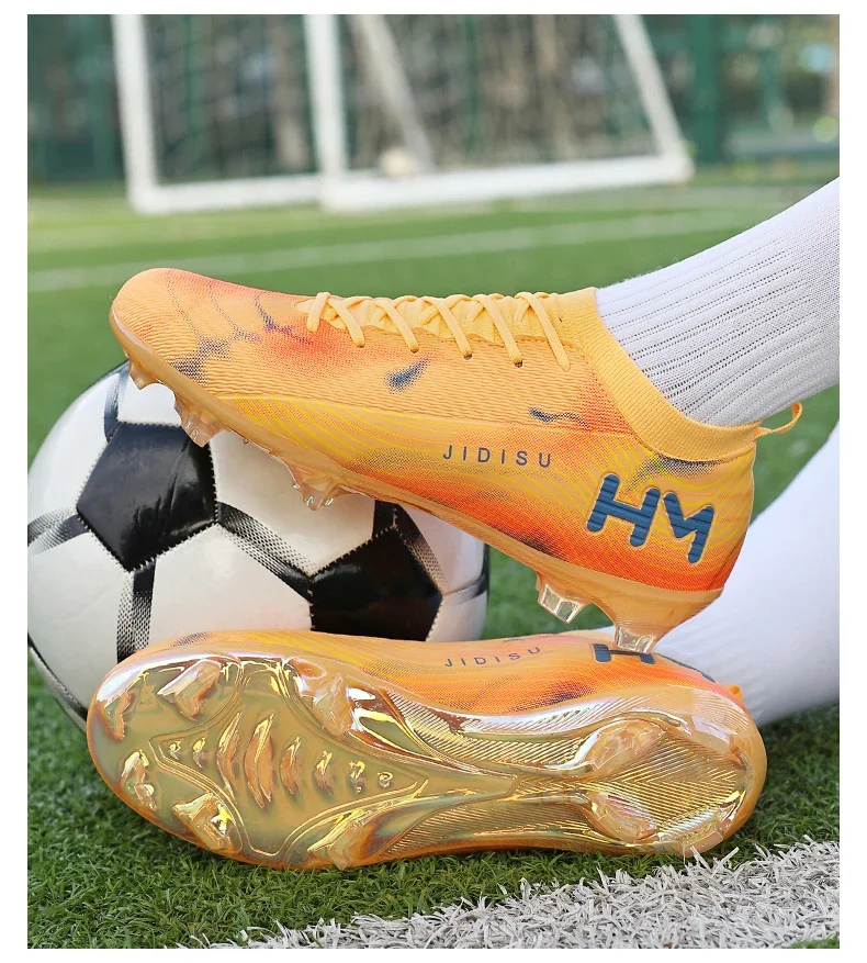 Men New Football Boots Field Original Resistant Casual Male High Quality Long Spike Soccer Shoes Professional Football Shoes
