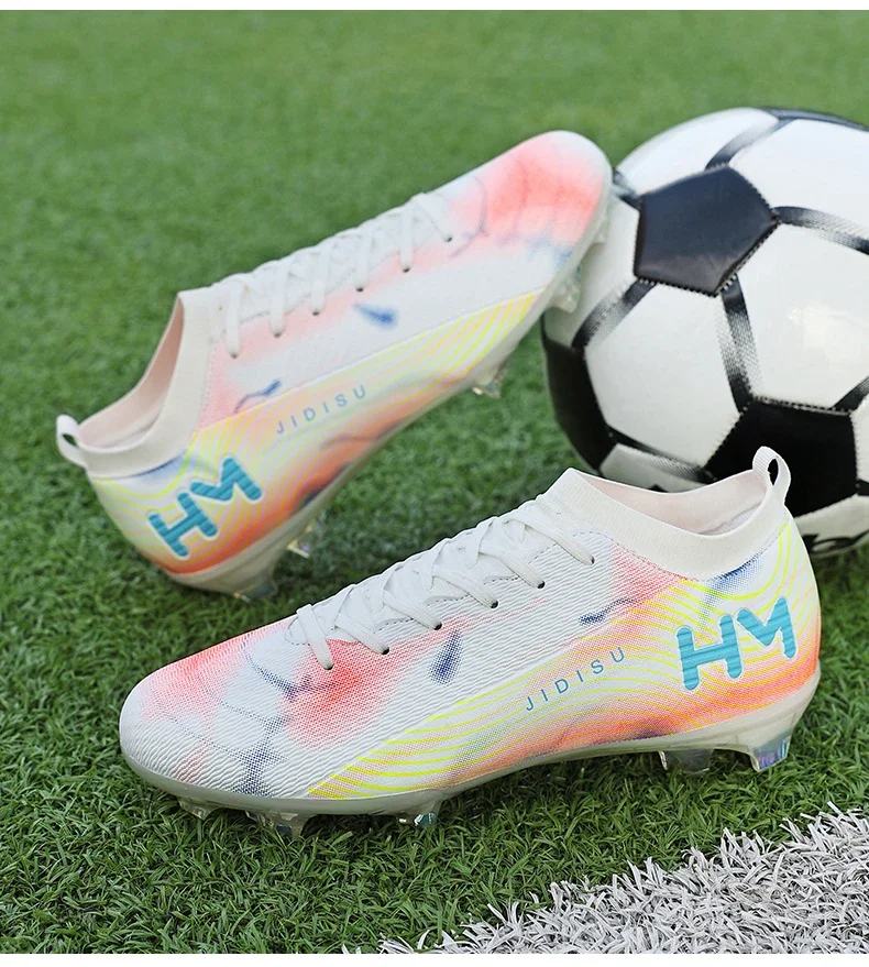 Men New Football Boots Field Original Resistant Casual Male High Quality Long Spike Soccer Shoes Professional Football Shoes