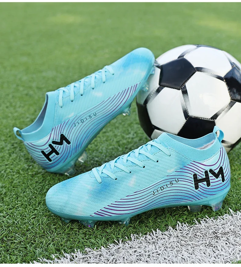 Men New Football Boots Field Original Resistant Casual Male High Quality Long Spike Soccer Shoes Professional Football Shoes