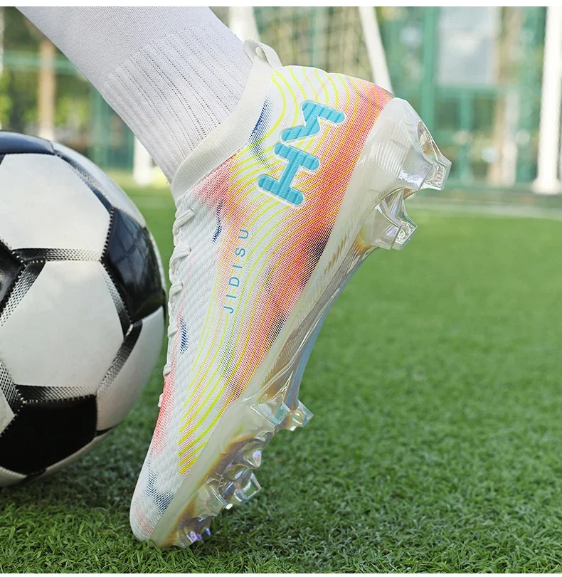 Men New Football Boots Field Original Resistant Casual Male High Quality Long Spike Soccer Shoes Professional Football Shoes