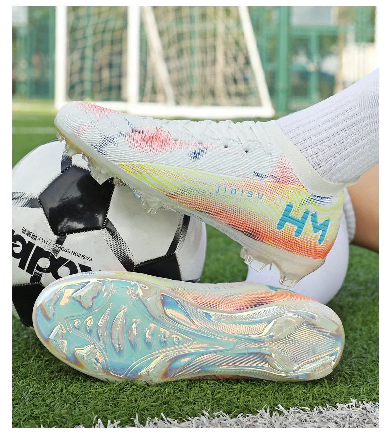 Men New Football Boots Field Original Resistant Casual Male High Quality Long Spike Soccer Shoes Professional Football Shoes