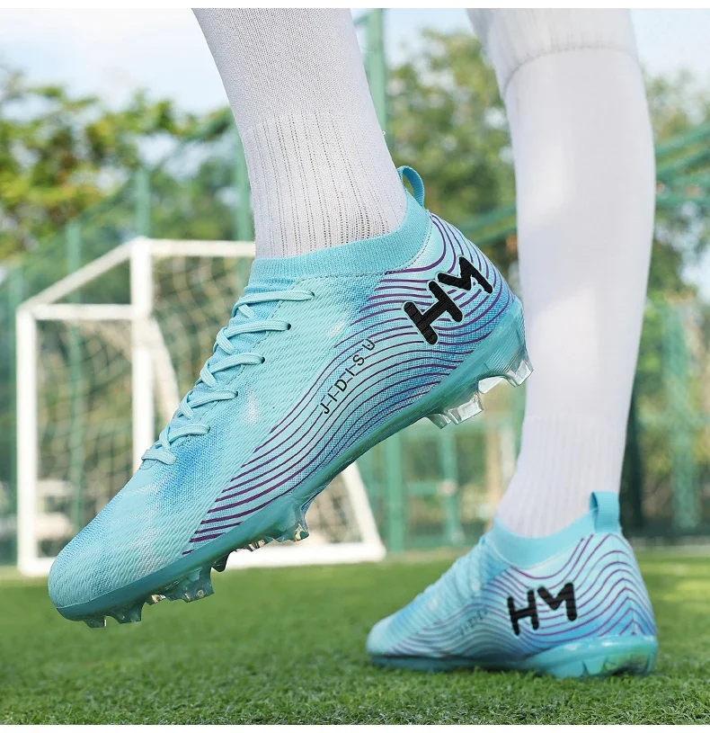 Men New Football Boots Field Original Resistant Casual Male High Quality Long Spike Soccer Shoes Professional Football Shoes