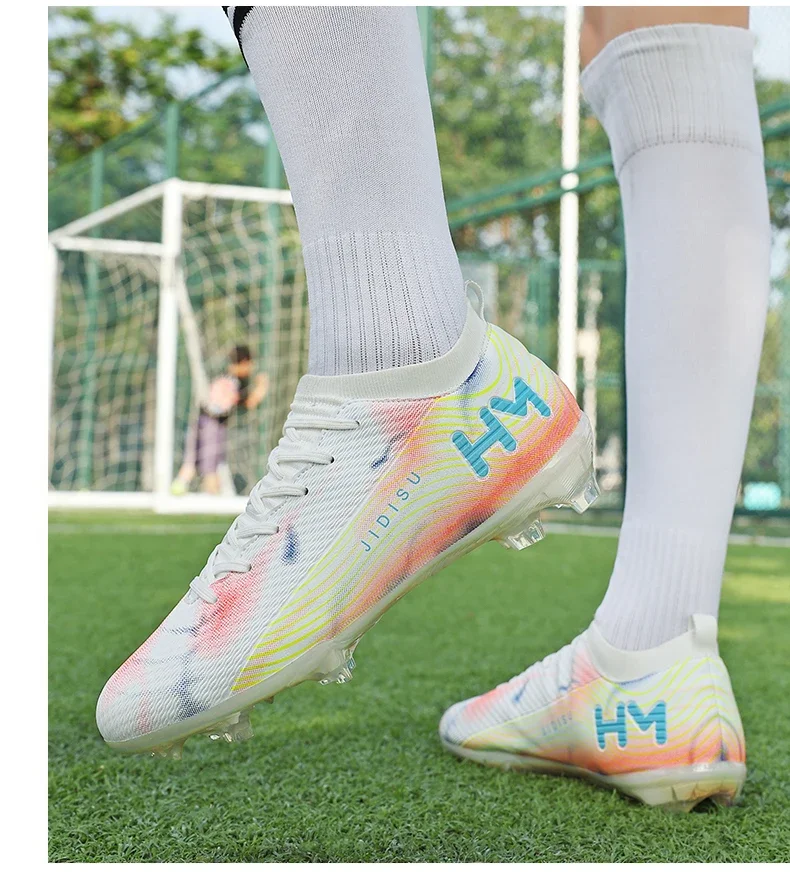 Men New Football Boots Field Original Resistant Casual Male High Quality Long Spike Soccer Shoes Professional Football Shoes