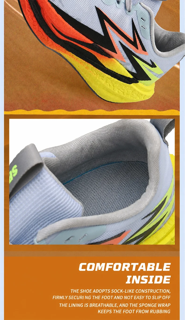 Men's Marathon Running Shoes Carbon Board Air Cushion Breathable And Lightweight Women's Comfortable Sports Non-Slip Sports Shoe