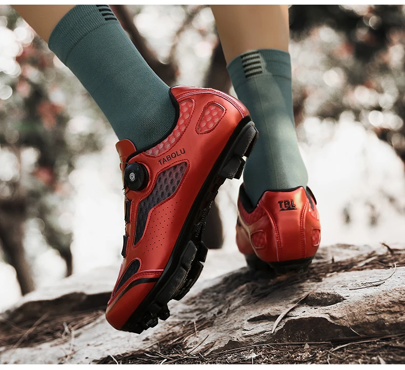 Unisex Cycling Shoes Road Bike Lock Shoes Breathable Non-slip Wear-resistant Pedal Bicycle Outdoor Competitive Bike Shoes