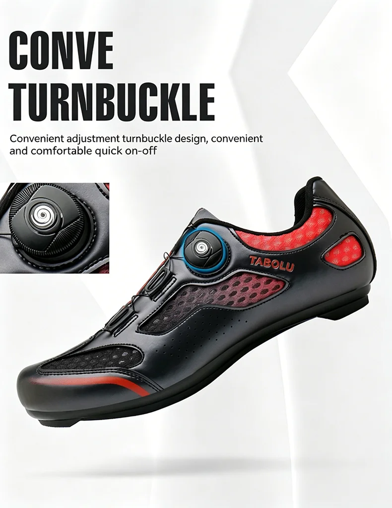 Unisex Cycling Shoes Road Bike Lock Shoes Breathable Non-slip Wear-resistant Pedal Bicycle Outdoor Competitive Bike Shoes