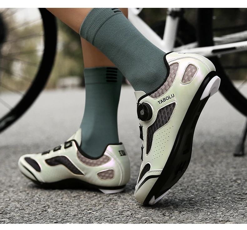 Unisex Cycling Shoes Road Bike Lock Shoes Breathable Non-slip Wear-resistant Pedal Bicycle Outdoor Competitive Bike Shoes