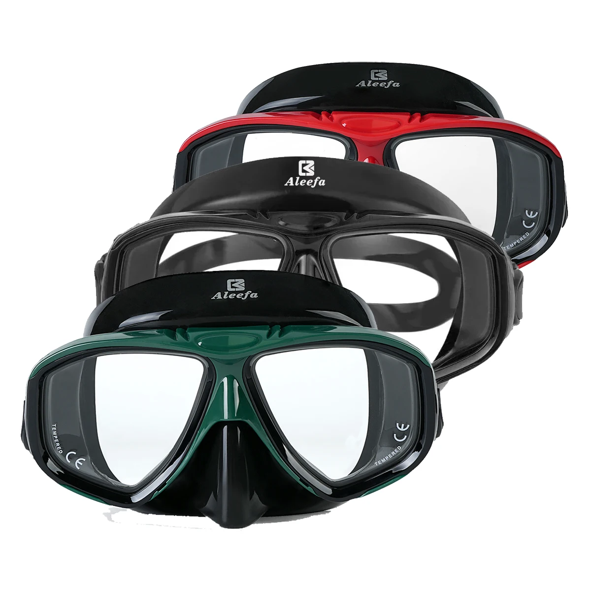 Adult Scuba Diving Mask Snorkel Set, Tempered Lens Dive with Antifog Spray, Swimming Glasses, Elastic Band, Gift Box