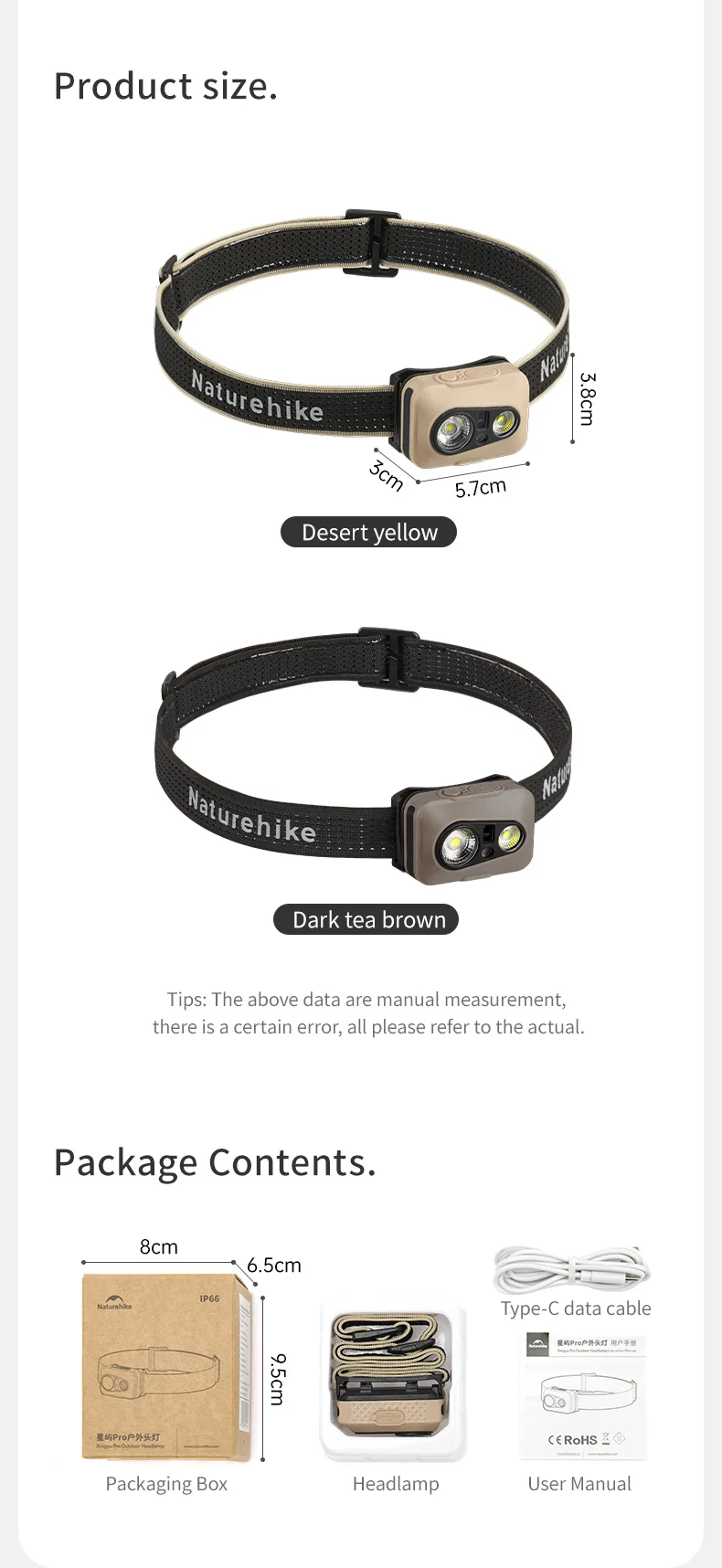 Naturehike Star Island Pro Headlamp Lightweight 72g Outdoor Camping Hiking Fishing Climbing Super Bright Waterproof Headlight