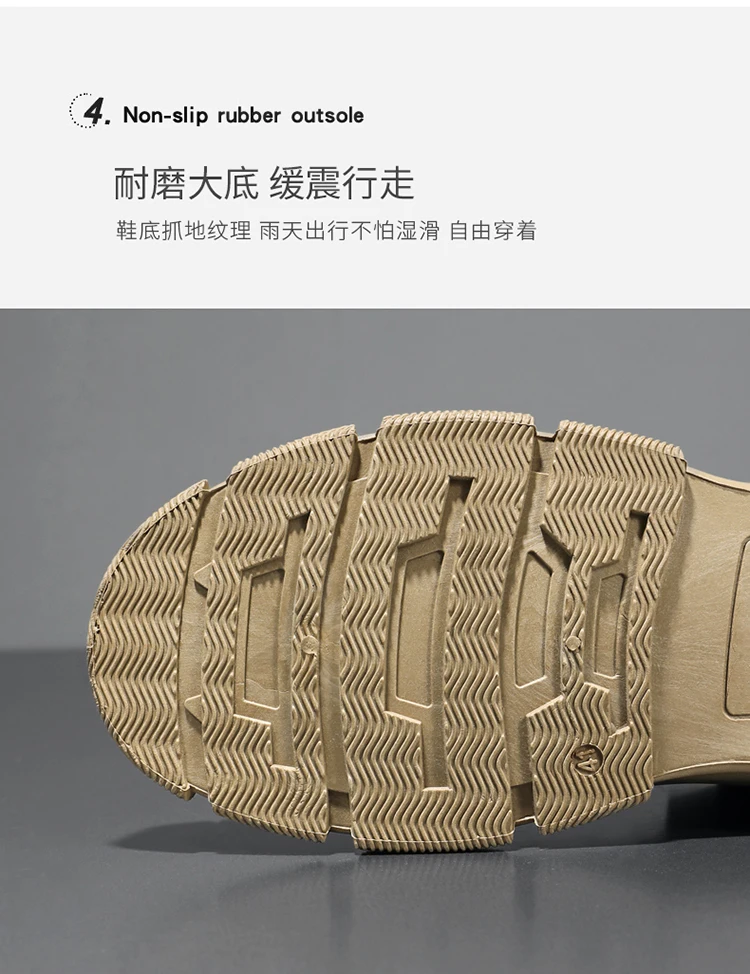 Military Boots for Men Autumn High Top Camouflage Desert Casual Flats Mens Boot Breathable Non Slip Work Shoes Zapatillas Hombre