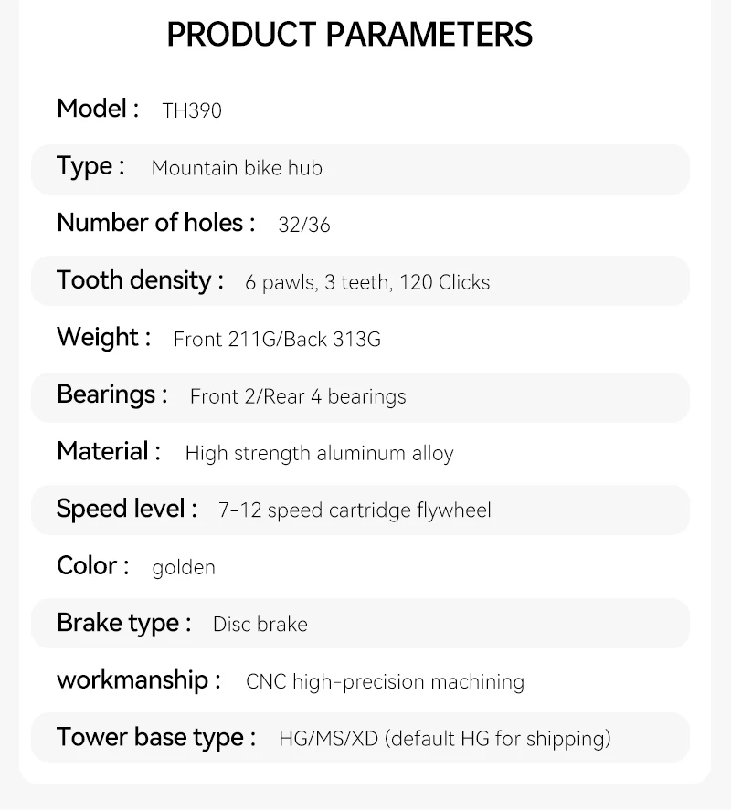 TANKE 120 Click MTB hub 6 Bearing 32 36 Holes Mountain Bike Front Rear QR Thru-axle Exchange Bicycle Disc Brake Hubs HG MS TH390