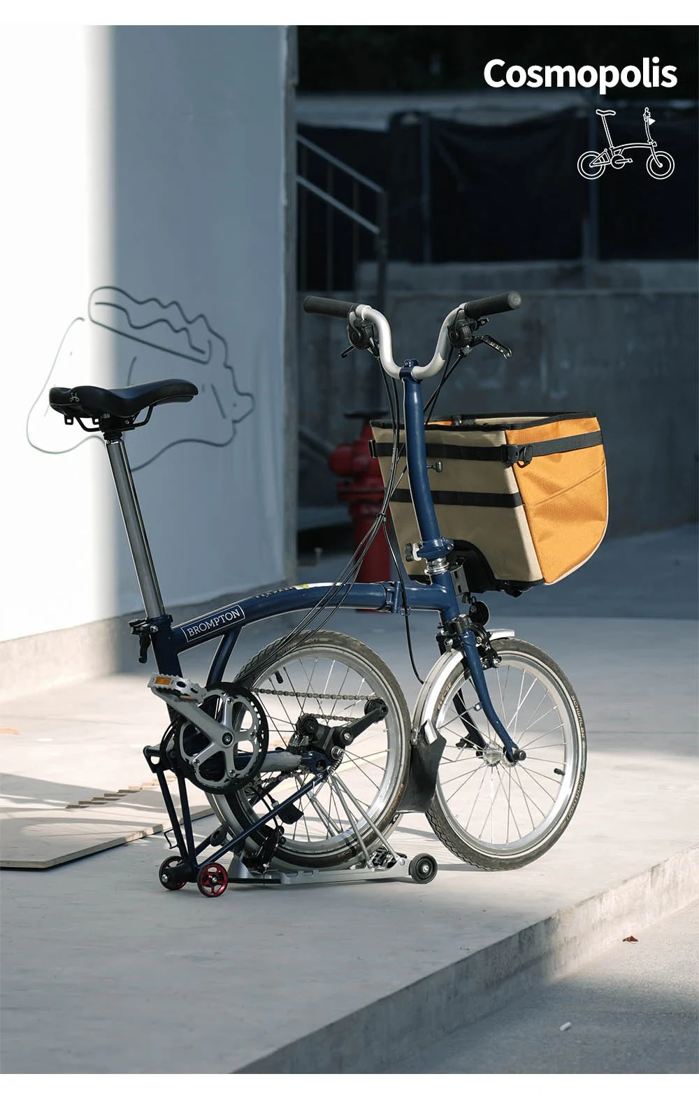 Rhinowalk Folding Bike Basket 17L/24L Handlebar Bag Pet Carrier Luggage Travel Outdoor Casual Shopping Bag For Brompton & Dahon