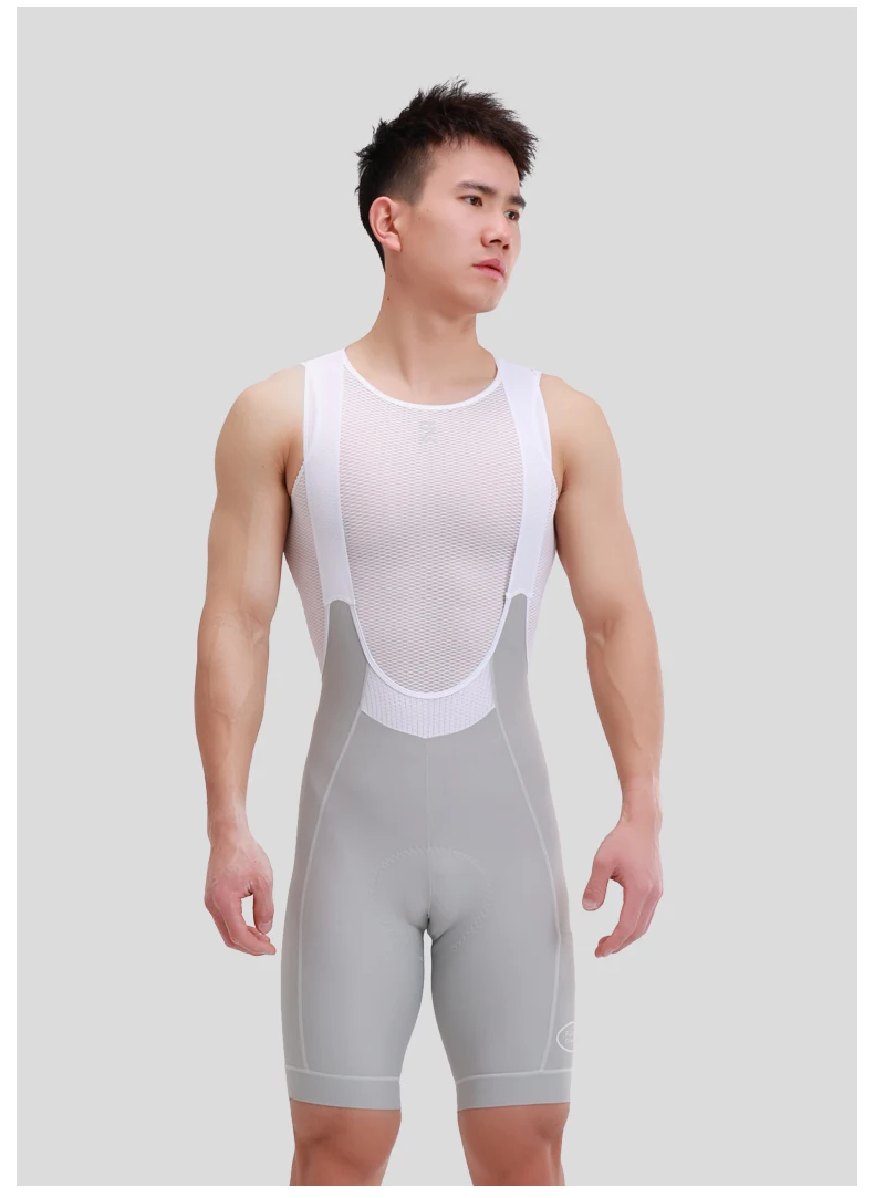 INBIKE Men's Cycling Bib Shorts with 3D High Density Sponge Padded Summer Cycling Clothing Man Breathable MTB Bibs with Pockets
