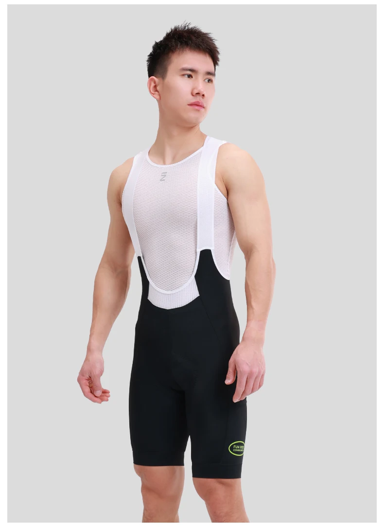 INBIKE Men's Cycling Bib Shorts with 3D High Density Sponge Padded Summer Cycling Clothing Man Breathable MTB Bibs with Pockets
