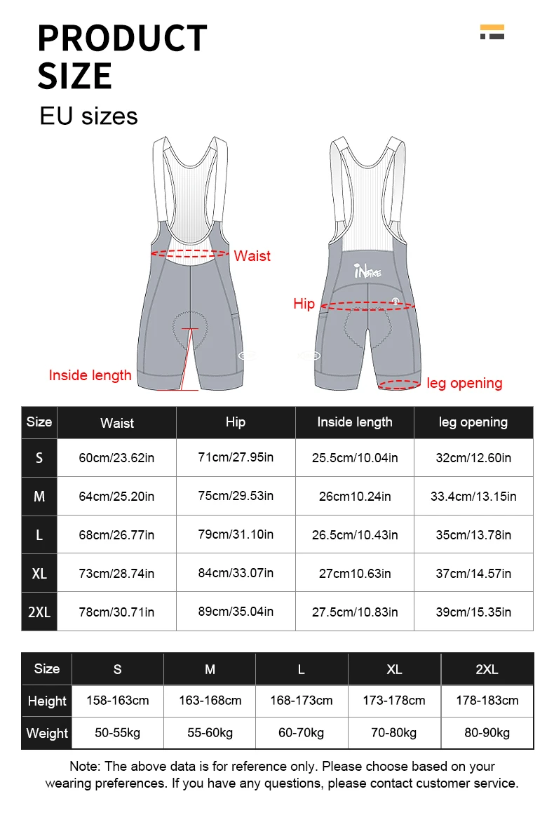 INBIKE Men's Cycling Bib Shorts with 3D High Density Sponge Padded Summer Cycling Clothing Man Breathable MTB Bibs with Pockets