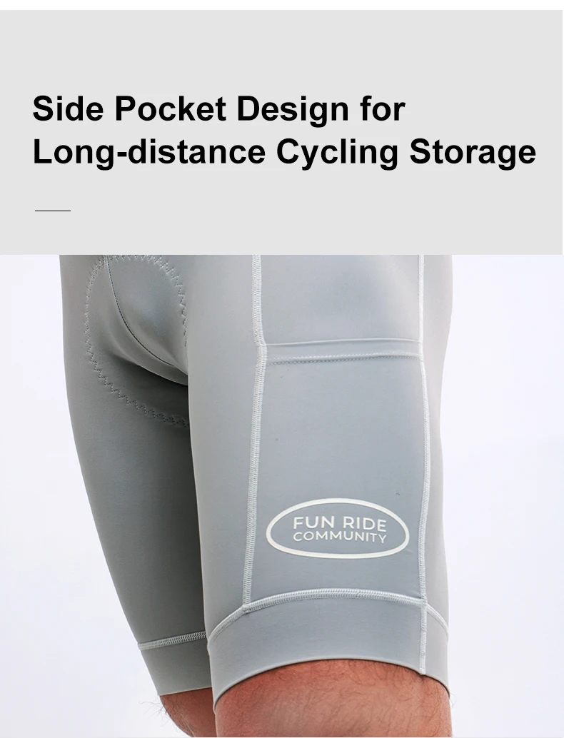 INBIKE Men's Cycling Bib Shorts with 3D High Density Sponge Padded Summer Cycling Clothing Man Breathable MTB Bibs with Pockets