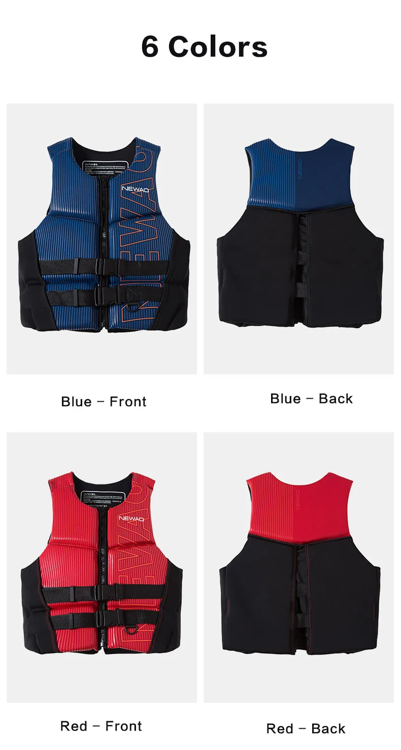 Life Jacket Adult Super Buoyancy Neoprene Life Vest Surf Raft Kayak Fishing Jet Ski Water Sport Swimming Rescue Life Jacket