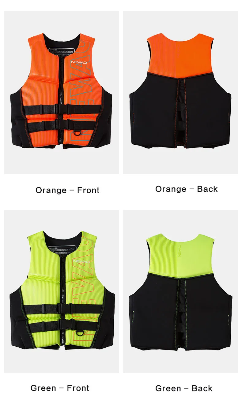 Life Jacket Adult Super Buoyancy Neoprene Life Vest Surf Raft Kayak Fishing Jet Ski Water Sport Swimming Rescue Life Jacket