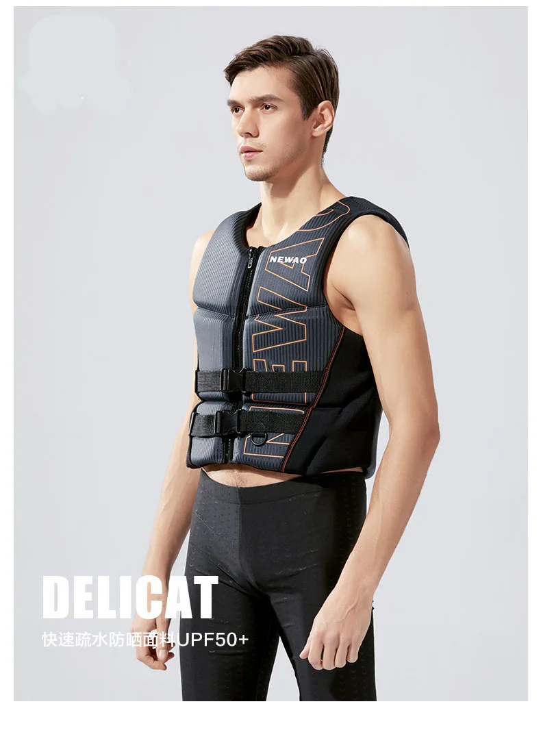 Life Jacket Adult Super Buoyancy Neoprene Life Vest Surf Raft Kayak Fishing Jet Ski Water Sport Swimming Rescue Life Jacket