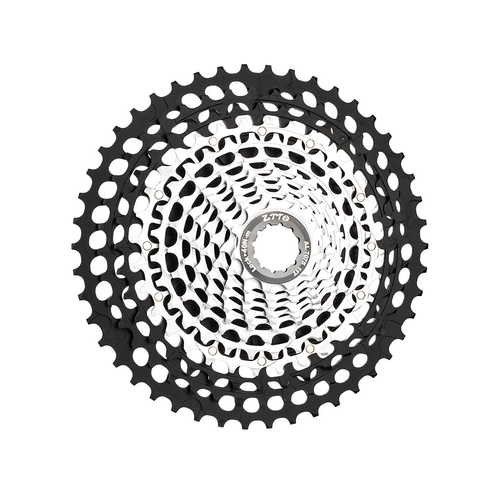 ZTTO Ultralight MTB HG Cassette 12S 276g-299g 11-46T 11-50T 11-51T Black-Silver CNC SLR3 12 Speed K7 Sprocket