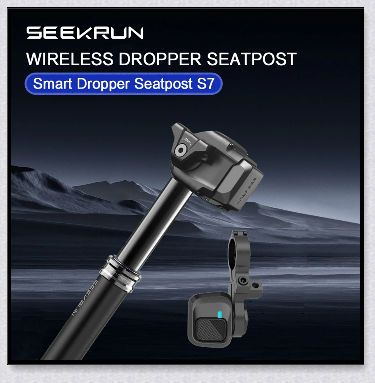 SEEKRUN S7 MTB Wireless Seatpost 30.9 31.6mm Electric Control Mountain Bicycle Seat Post 120 150 175mm Travel Dropper Seatpost