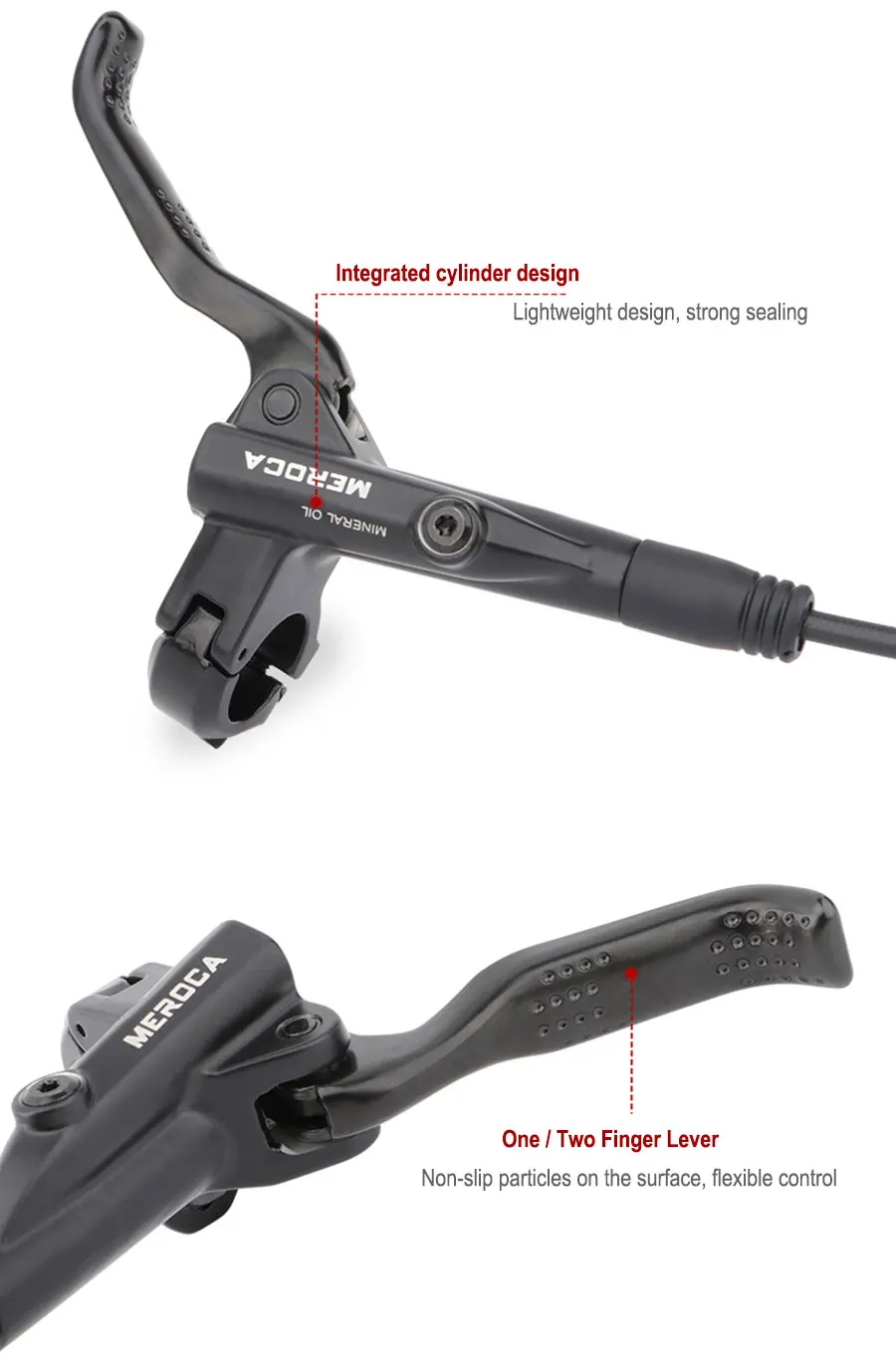 Oil Pressure Brake Lever Caliper Front Rear Alloy Mountain Bike Parts 4 Piston MTB Bicycle Hydraulic Disc Brake Set