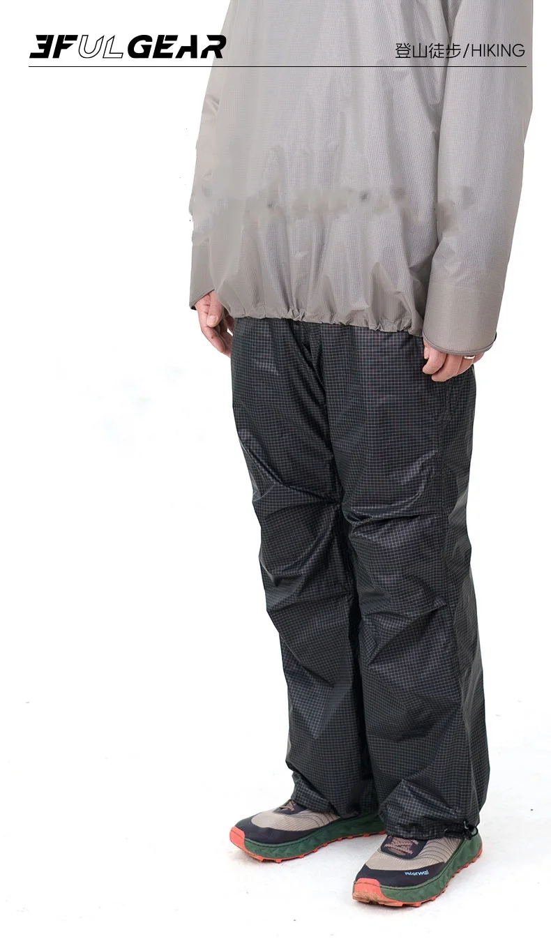 3F UL GEAR QingSuo Spilt Rain Poncho Outdoor Ultralight Sleeve Rain Coats 15D Nylon Waterproof Hiking Cycling Mountaineering