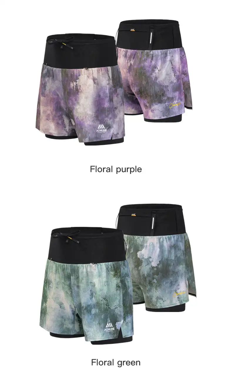 AONIJIE FW6257 Women's Shorts Trail Running Waist Bag Pants Breathable Lightweight Extended Liner for Outdoor Hiking Fitness