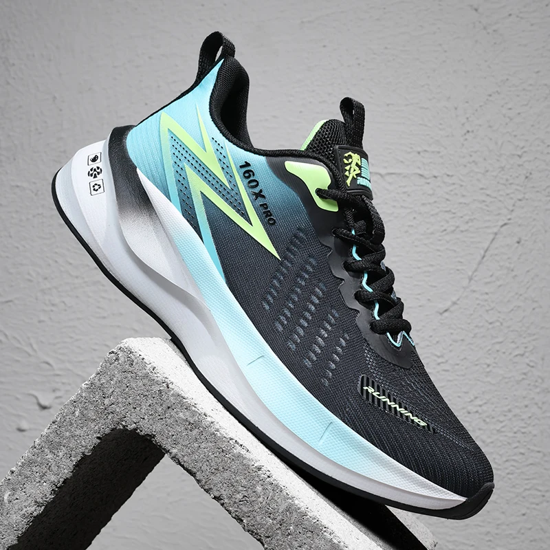 Brand Men's Carbon Plate Running Shoes Soft Cushion Shock Absorbing Sports Shoes Unisex Sneakers Light Anti-Slip Training Shoes