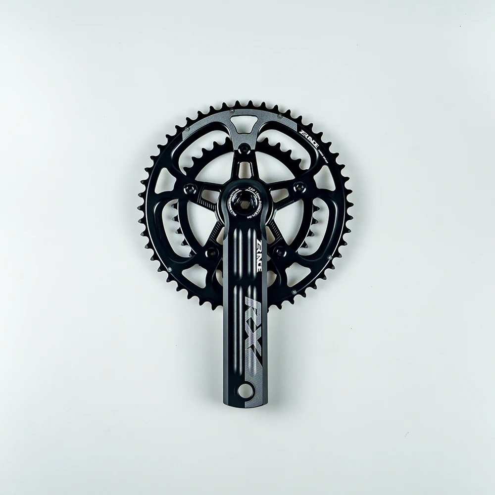 ZRACE RX Road Crankset Features High-Strength Hollow Aluminum Alloy Crank. Compatible with 2x10/2x11/2x12-Speed Drivetrains. Ava